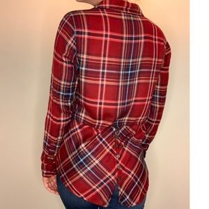 🍀 LUCKY BRAND flannel button down size S